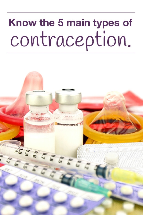 main types of contraceptives